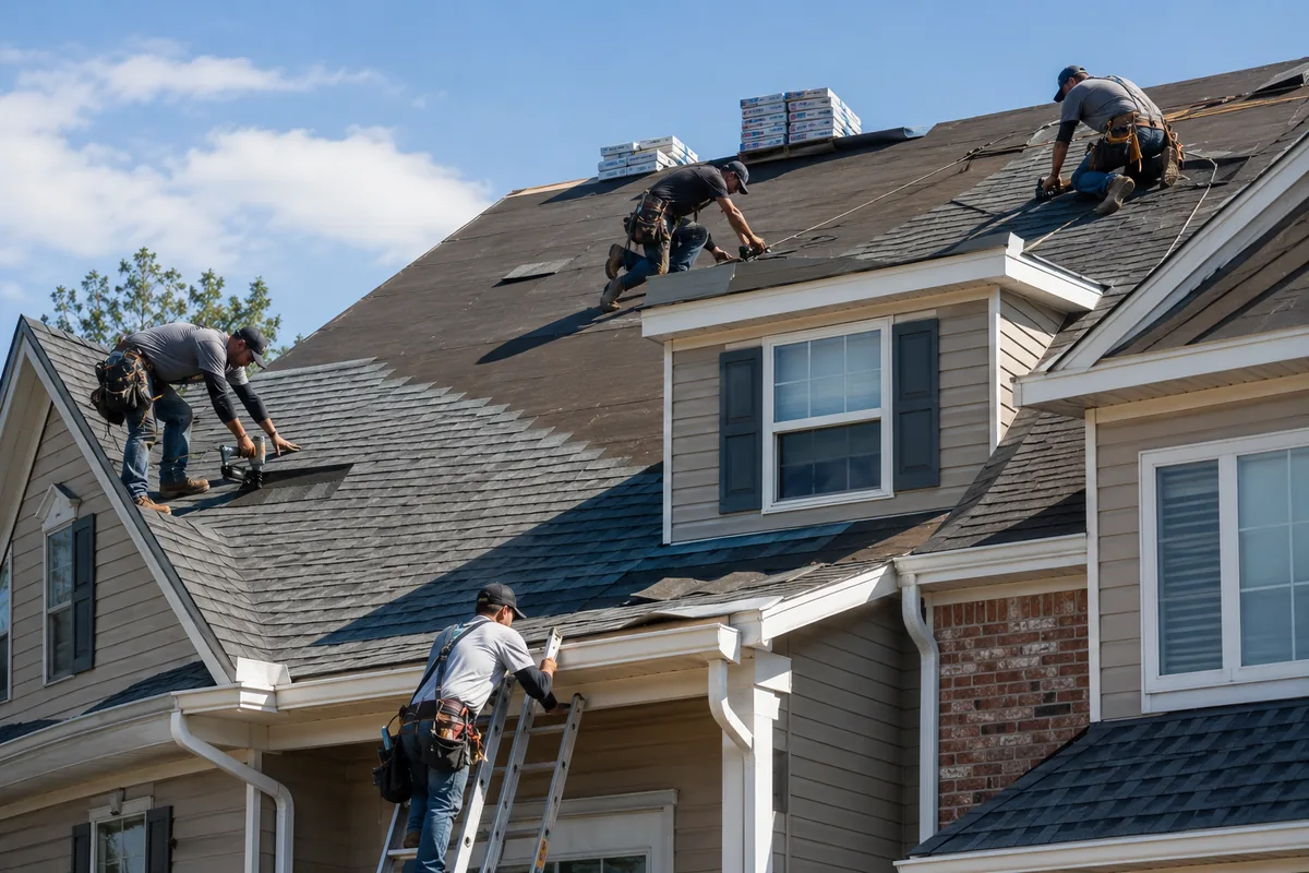 Home with a well-kept roof in Ohio